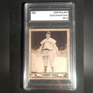 Graded 1940 Play Ball #133 JIMMIE FOXX      Red Sox    HOF *RP*
